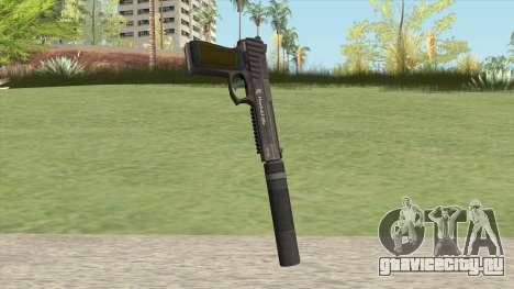 Pistol .50 GTA V (Green) Suppressor V1 для GTA San Andreas