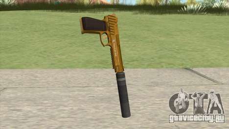 Pistol .50 GTA V (Gold) Suppressor V1 для GTA San Andreas