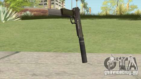 Pistol .50 GTA V (Green) Suppressor V2 для GTA San Andreas