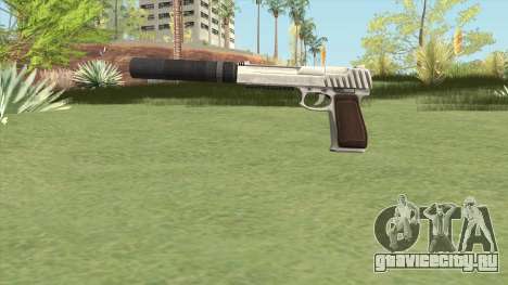 Pistol .50 GTA V (OG Silver) Suppressor V1 для GTA San Andreas
