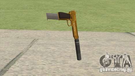 Pistol .50 GTA V (Gold) Suppressor V2 для GTA San Andreas