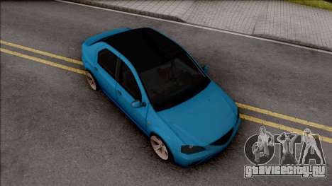 Dacia Logan Tuning Blue для GTA San Andreas