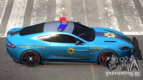 Aston Martin Vanquish Police V1.3 для GTA 4