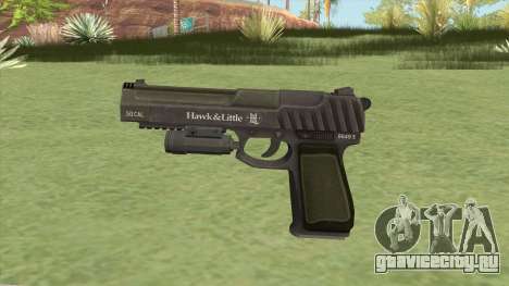 Pistol .50 GTA V (Green) Flashlight V1 для GTA San Andreas