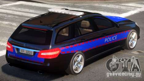 Mercedes E350 Police V1.0 для GTA 4
