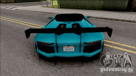 Lamborghini Aventador LP700-4 Roadster LW для GTA San Andreas