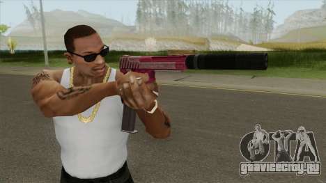 Pistol .50 GTA V (Pink) Suppressor V2 для GTA San Andreas