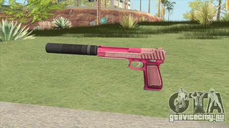 Pistol .50 GTA V (Pink) Suppressor V1 для GTA San Andreas