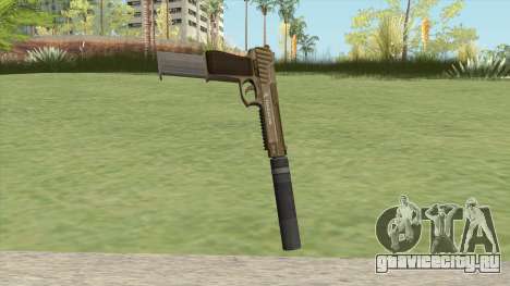 Pistol .50 GTA V (Army) Suppressor V2 для GTA San Andreas