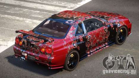 Nissan R34 GTR PJ4 для GTA 4