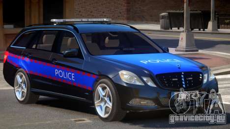 Mercedes E350 Police V1.0 для GTA 4