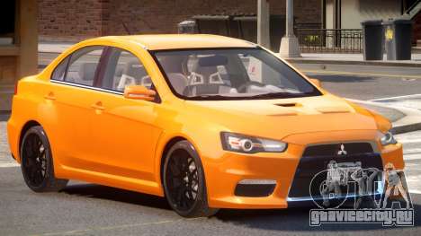 Mitsubishi Lancer X Tuned для GTA 4