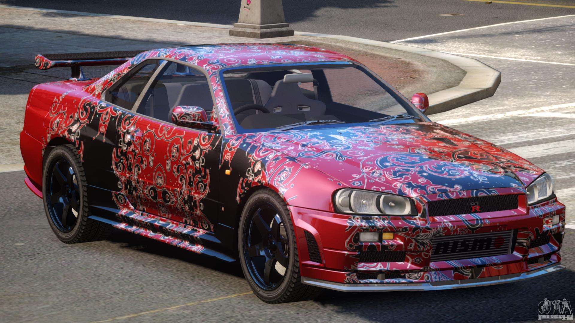 Nissan Skyline r34 РІРёРЅРёР» Р±РµР»С‹Р№