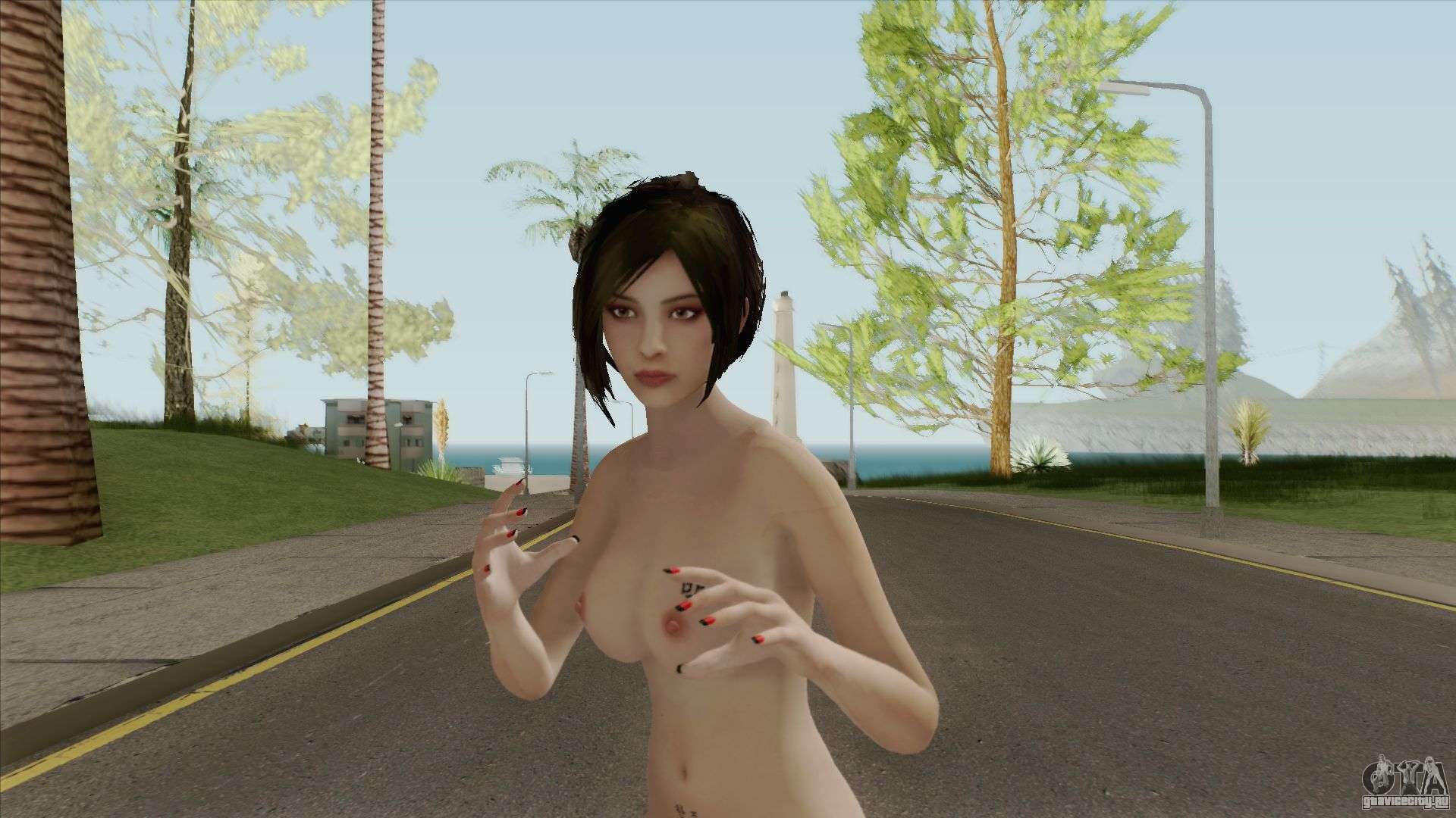 Мод Ada Wong (Nude And Stockings) для GTA San Andreas. 