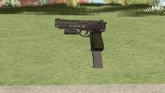 Pistol .50 GTA V (Green) Flashlight V2 для GTA San Andreas
