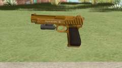 Pistol .50 GTA V (Gold) Flashlight V1 для GTA San Andreas
