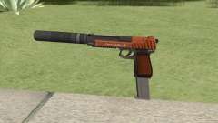 Pistol .50 GTA V (Orange) Suppressor V2 для GTA San Andreas