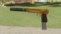 Pistol .50 GTA V (Gold) Suppressor V2 для GTA San Andreas