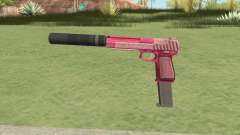 Pistol .50 GTA V (Pink) Suppressor V2 для GTA San Andreas