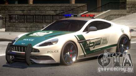 Aston Martin Vanquish Police V1.2 для GTA 4