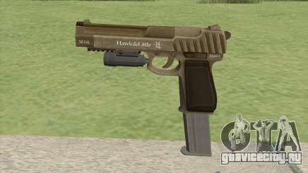 Pistol .50 GTA V (Army) Flashlight V2 для GTA San Andreas