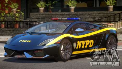 Lamborghini Gallardo Police V1.0 для GTA 4