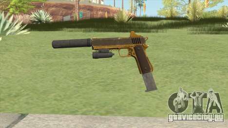 Heavy Pistol GTA V (Gold) Full Attachments для GTA San Andreas