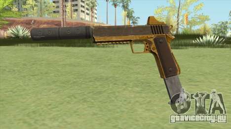 Heavy Pistol GTA V (Gold) Suppressor V2 для GTA San Andreas