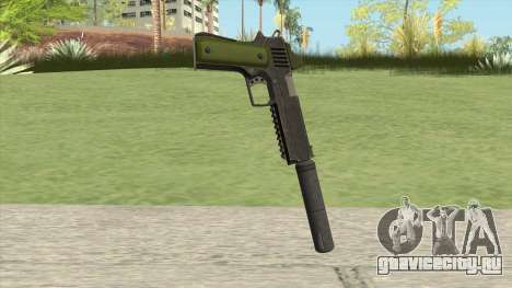 Heavy Pistol GTA V (Green) Suppressor V1 для GTA San Andreas