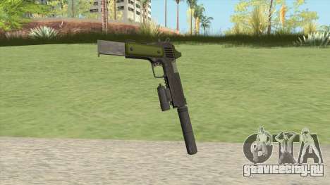 Heavy Pistol GTA V (Green) Full Attachments для GTA San Andreas