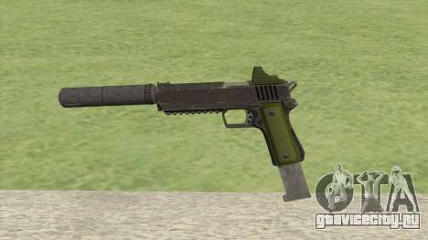 Heavy Pistol GTA V (Green) Suppressor V2 для GTA San Andreas