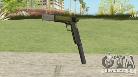 Heavy Pistol GTA V (Green) Suppressor V2 для GTA San Andreas