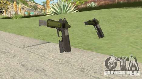 Heavy Pistol GTA V (Green) Flashlight V2 для GTA San Andreas