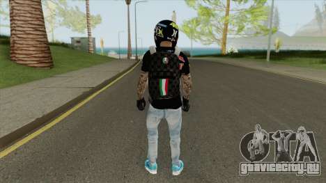 Random Male (Motorcycle Helmet) для GTA San Andreas