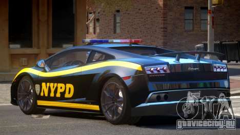 Lamborghini Gallardo Police V1.0 для GTA 4