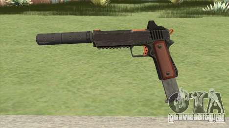 Heavy Pistol GTA V (Orange) Suppressor V2 для GTA San Andreas