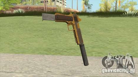 Heavy Pistol GTA V (Gold) Suppressor V2 для GTA San Andreas