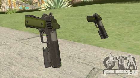 Heavy Pistol GTA V (Green) Flashlight V1 для GTA San Andreas