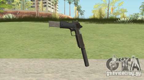 Heavy Pistol GTA V (OG Black) Suppressor V2 для GTA San Andreas