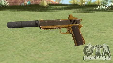 Heavy Pistol GTA V (Gold) Suppressor V1 для GTA San Andreas