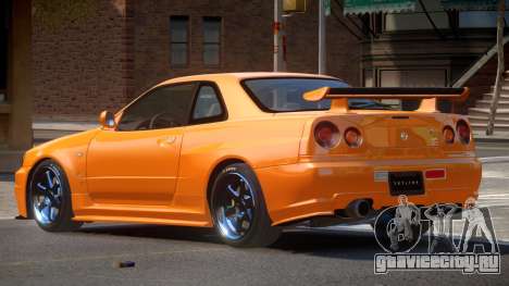 Nissan Skyline R34 LT для GTA 4