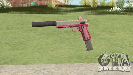 Heavy Pistol GTA V (Pink) Suppressor V2 для GTA San Andreas