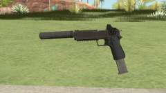 Heavy Pistol GTA V (OG Black) Suppressor V2 для GTA San Andreas