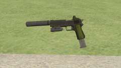 Heavy Pistol GTA V (Green) Full Attachments для GTA San Andreas