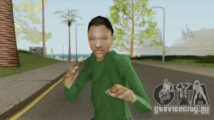 Gang Girl V1 (Grove Street) для GTA San Andreas