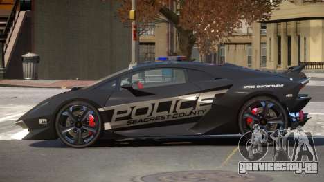 Lamborghini SE Police V1.3 для GTA 4