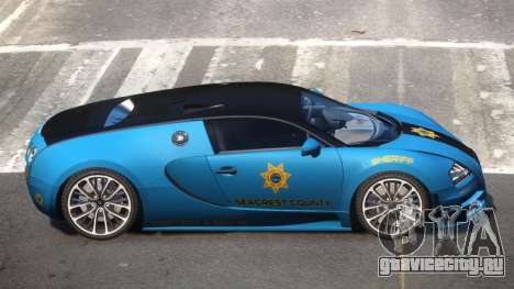 Bugatti Veryon Police V1.1 для GTA 4