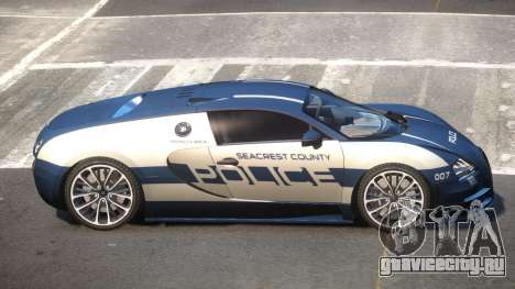 Bugatti Veryon Police V1.0 для GTA 4