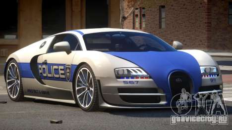 Bugatti Veryon Police V1.2 для GTA 4