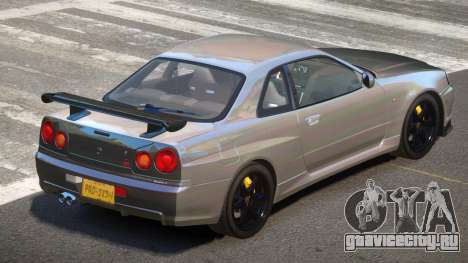Nissan Skyline R34 E-Style PJ6 для GTA 4